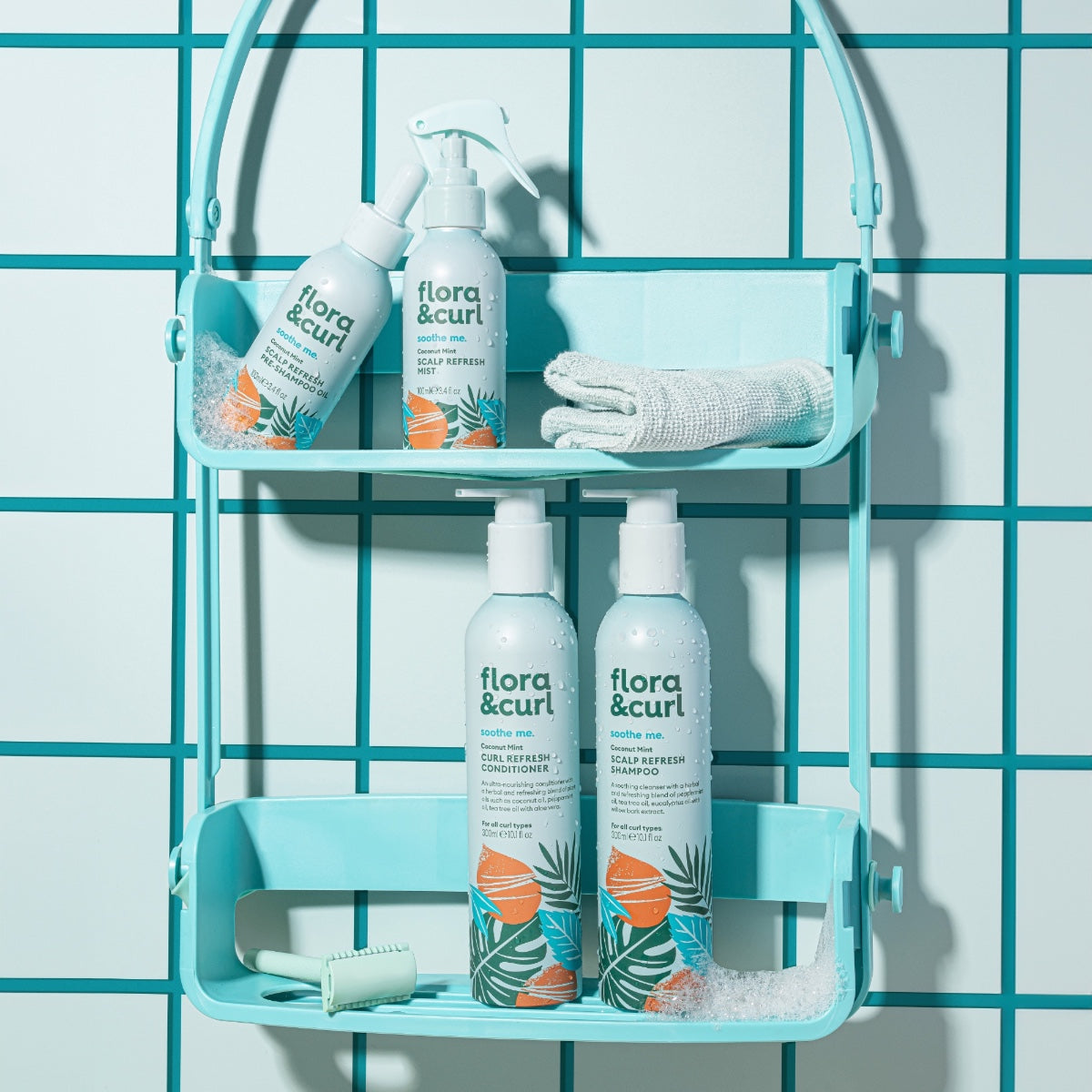 Flora & Curl Soothe Me Coconut Mint Scalp Refresh Shampoo 300ml